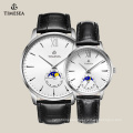 Top Quality Genuine Leather Couple Lover Wrist Branded Watch 70018